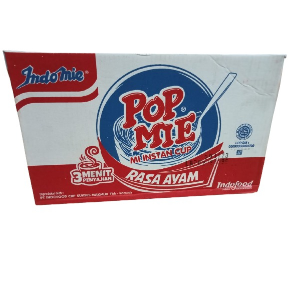 Pop Mie Rasa Ayam Instan Cup (1 dus 24 cup)