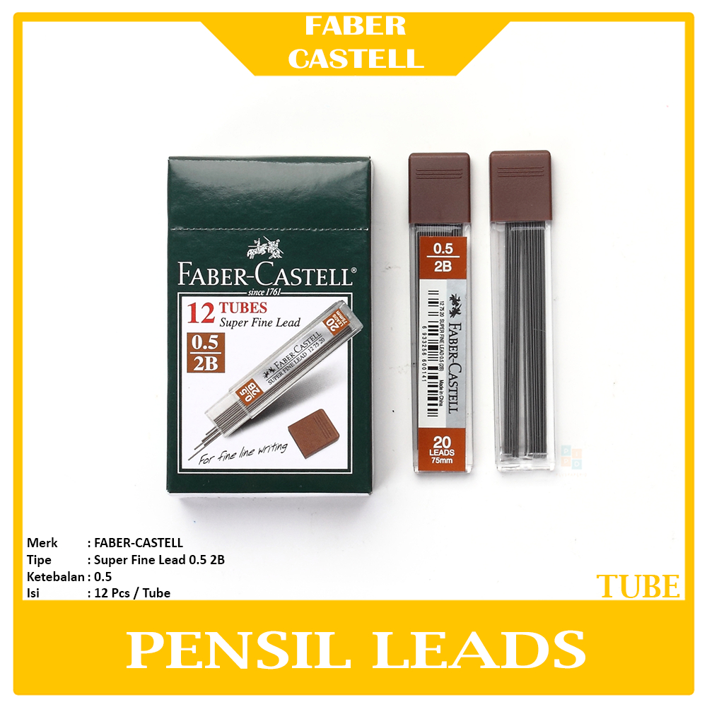

FABER-CASTEL - isi Pensil Mekanik 0,5mm 2B - Tube