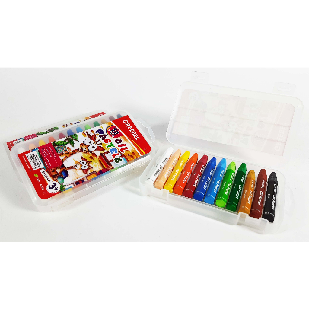 

Crayon / Krayon Oil Pastel Greebel 12 warna