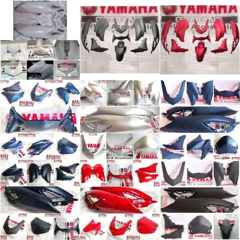 PAKET BODY HALUS ALL NEW NMAX ORIGINAL YAMAHA SILVER