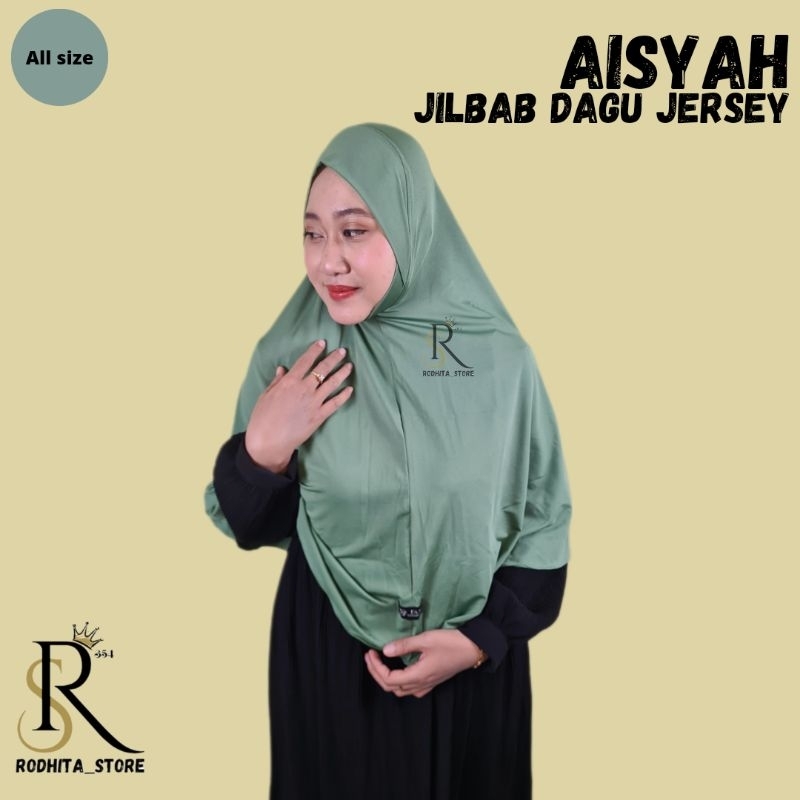 AISYAH Jilbab Dagu Malay/Jilbab Dagu Jumbo nyaman/hijab dagu jersey/jilbab instan jumbo