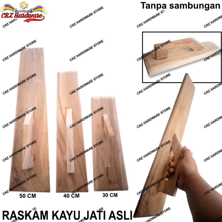Raskam Kayu Jati Reskam Gosokan Acian Plesteran Semen Dinding Tembok Lantai Reskam Aci