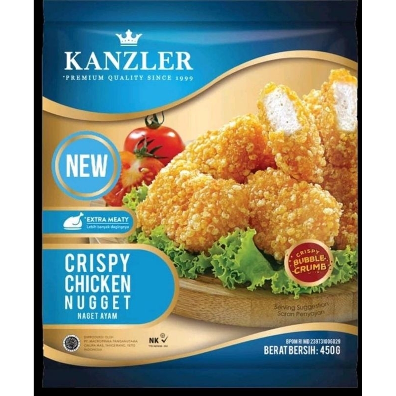 

CRISPY CHICKEN NUGGET KANZLER 450GR NAGET AYAM KRISPI