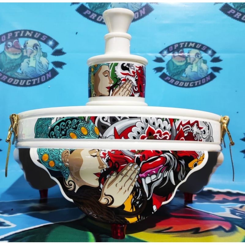 TEBOK LOVEBIRD PVC BERMOTIF BARONG