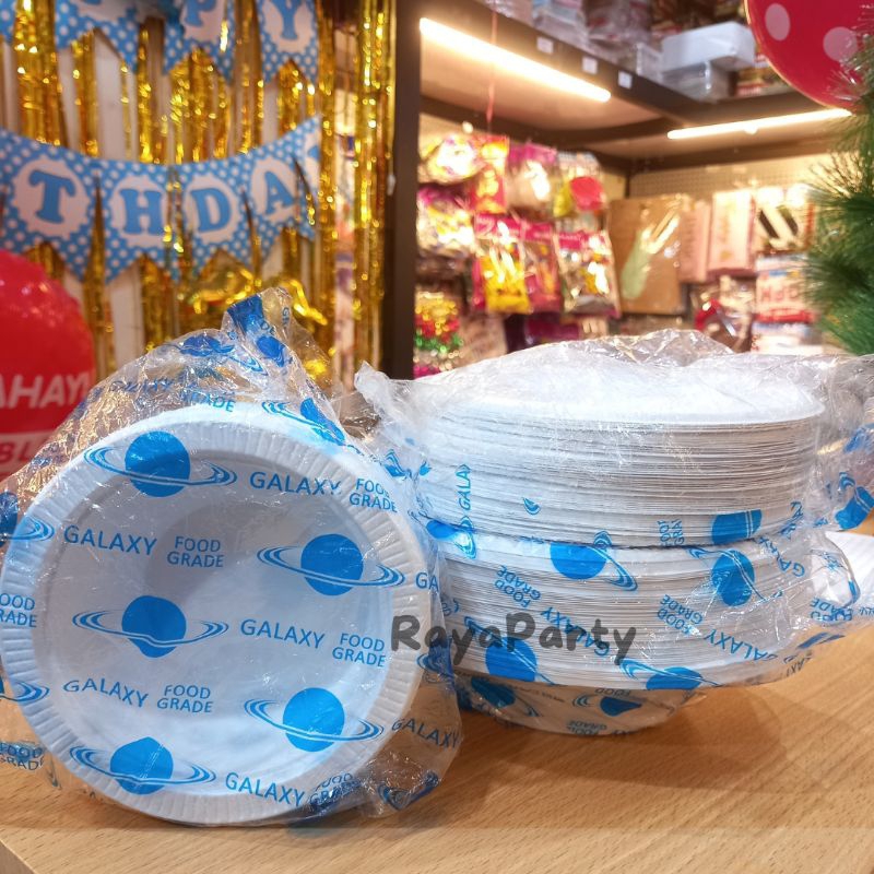 50 pcs Mangkok Plastik Putih PS 7/ Mangkok Sekali Pakai / Mangkok Hajatan / Mangkok Ps 7