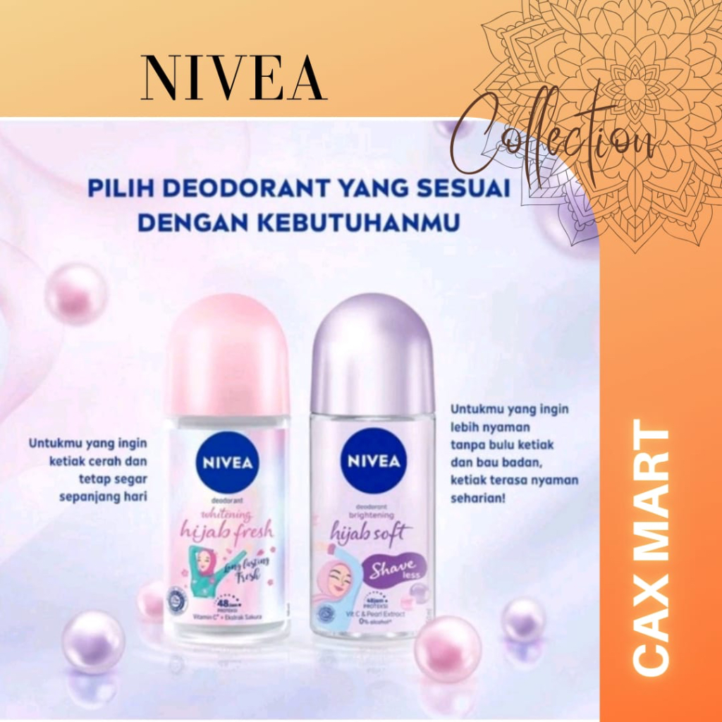 NIVEA *NEW PACKAGING* Hijab Deodorant Roll On - 50ml