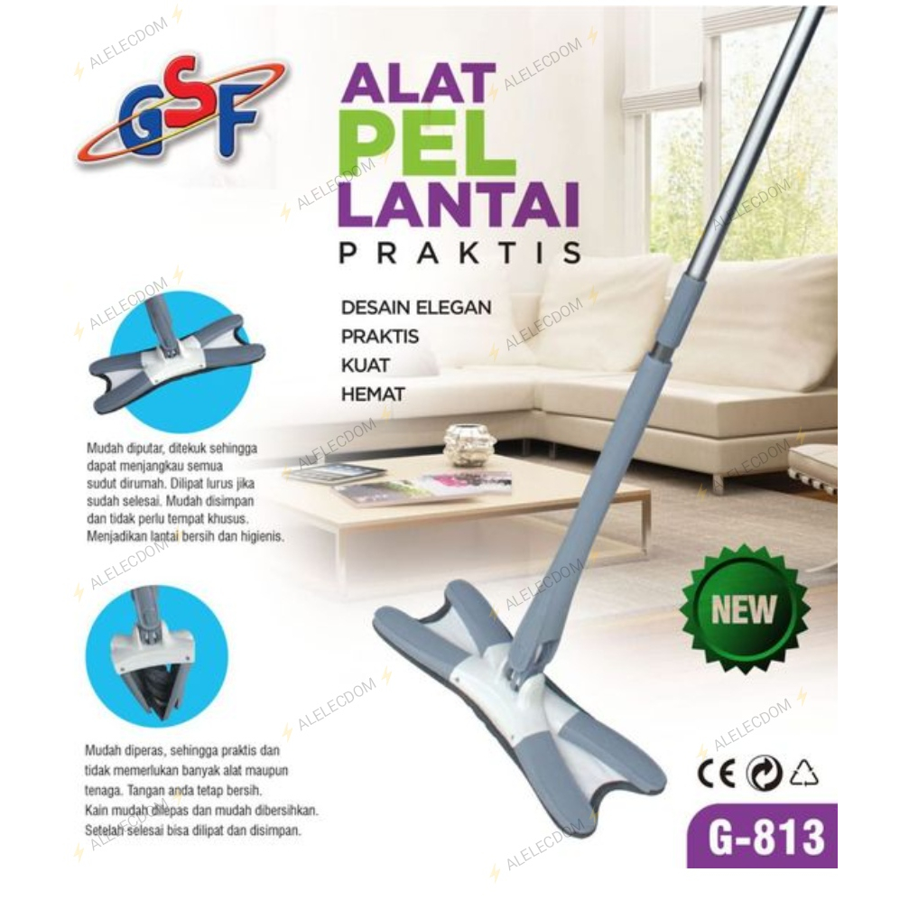Pel Mop Sapu Flat Mop x shape