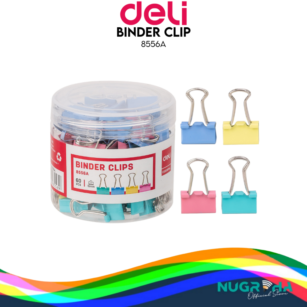

PENJEPIT KERTAS / BINDER CLIP WARNA KECIL DELI 8556A