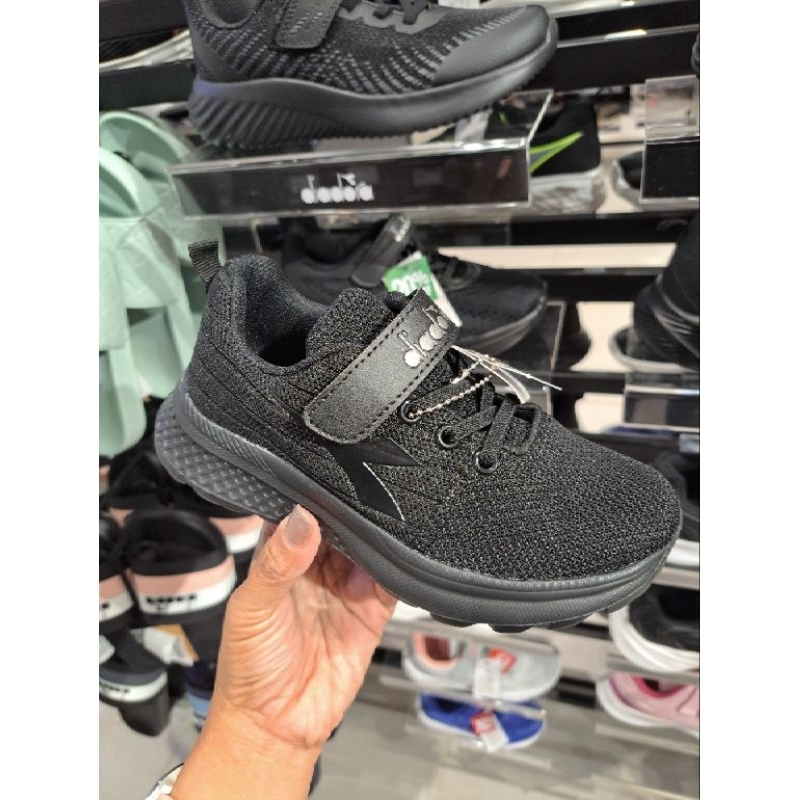 diadora franco - kid's sneakers shoes original - mono black