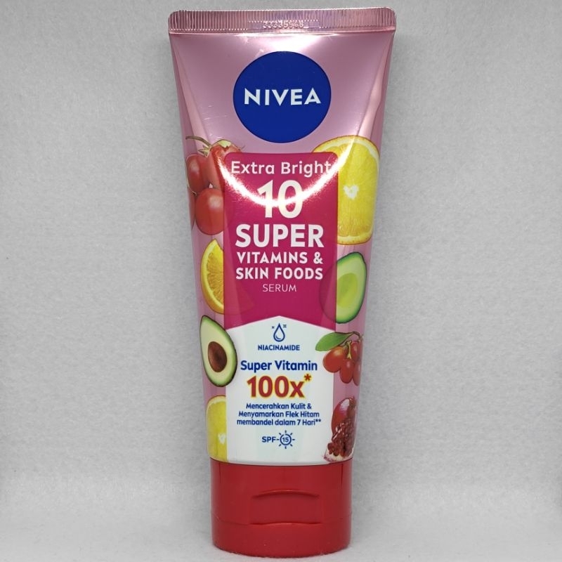 NIVEA Extra Bright Body Serum 10 Super Vitamins & Skin Foods Youth Protect Collagen 320ml 180mL | Se