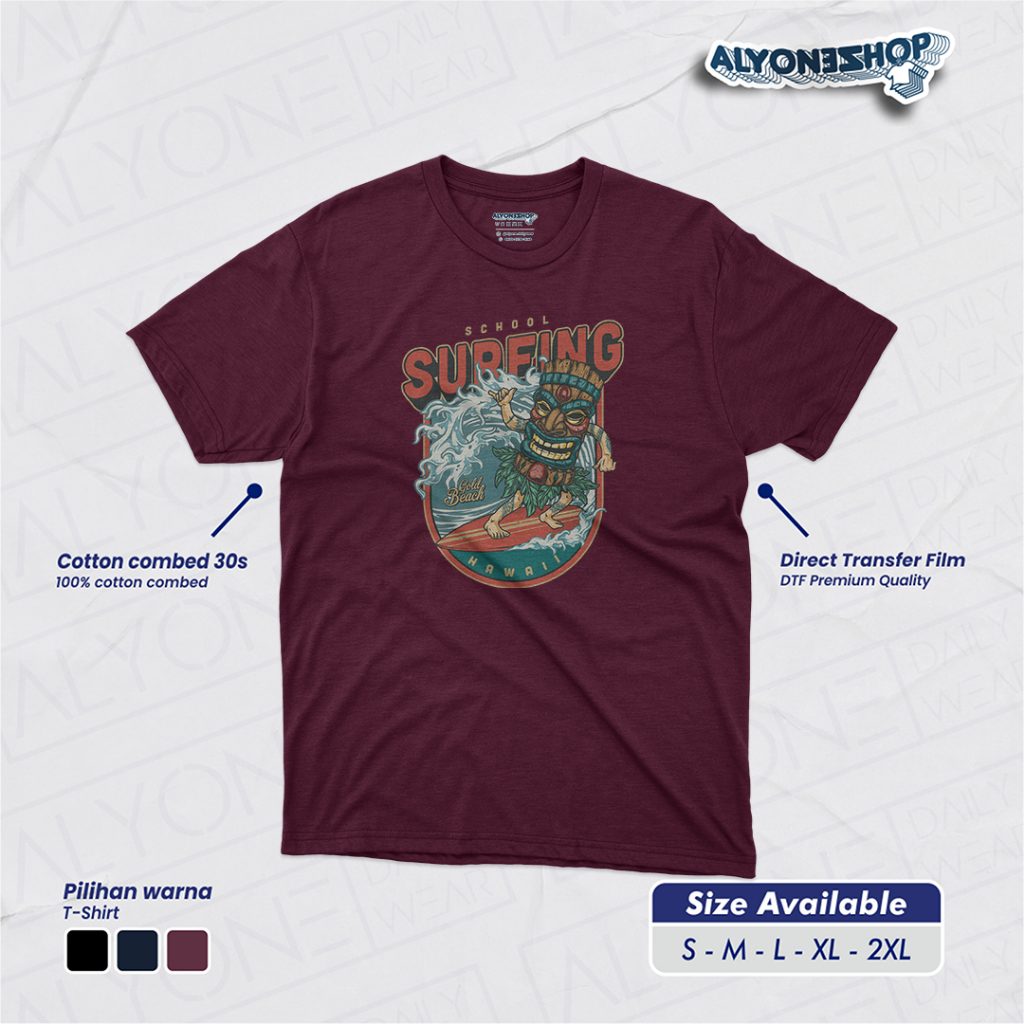 Kaos Surfing | Kaos Distro Premium Surfing | Kaos Dewasa Surfing