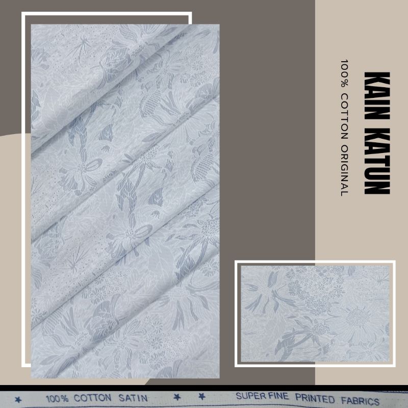 Kain Katun Kemeja Motif Batik Bahan Kain Kemeja Pria