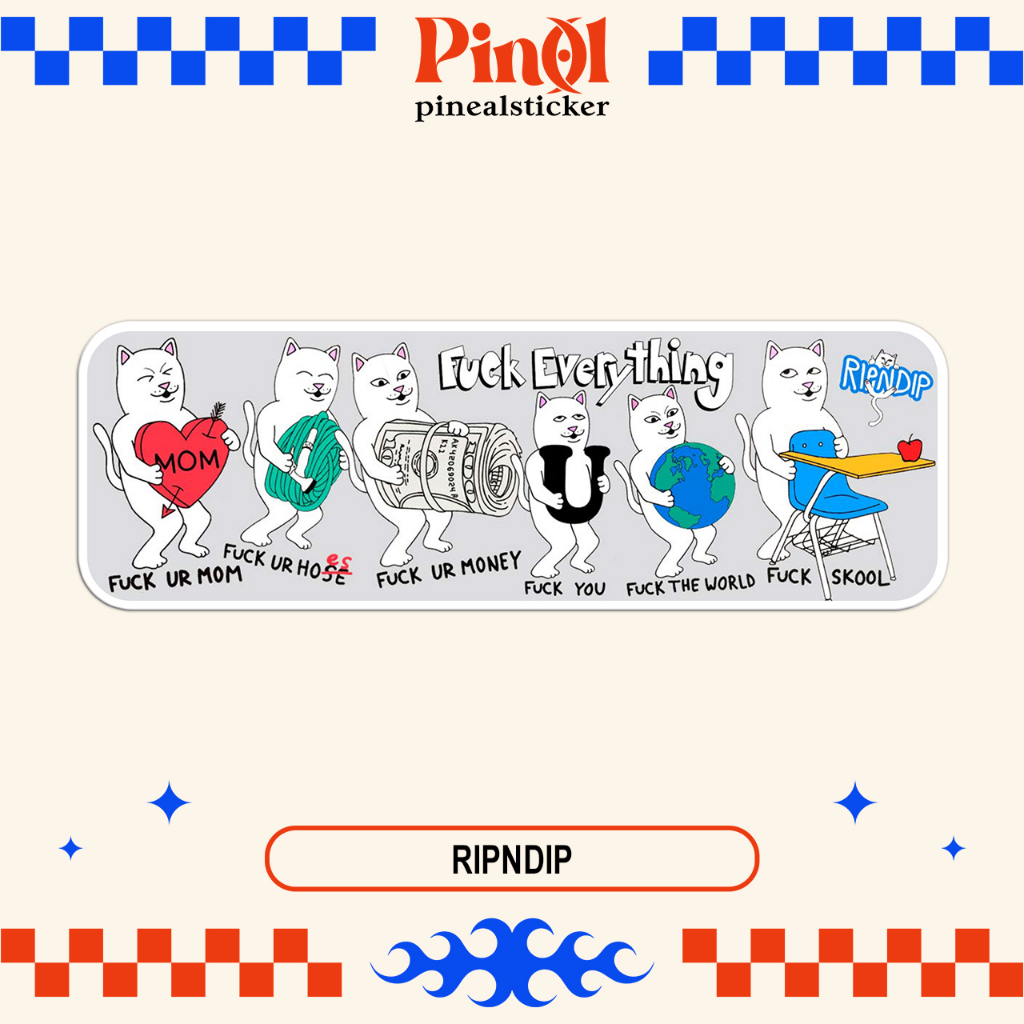 

Sticker/Stiker Skate "RIPNDIP 17" Bootleg