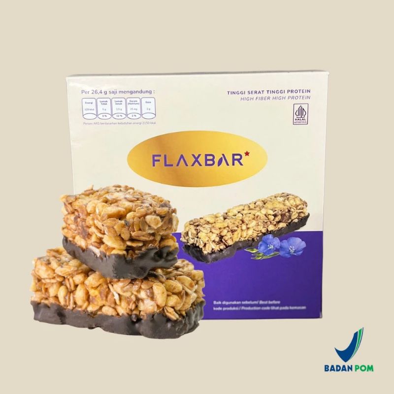 

Flaxbar cokelat - Snack bar cemilan rendah kalori