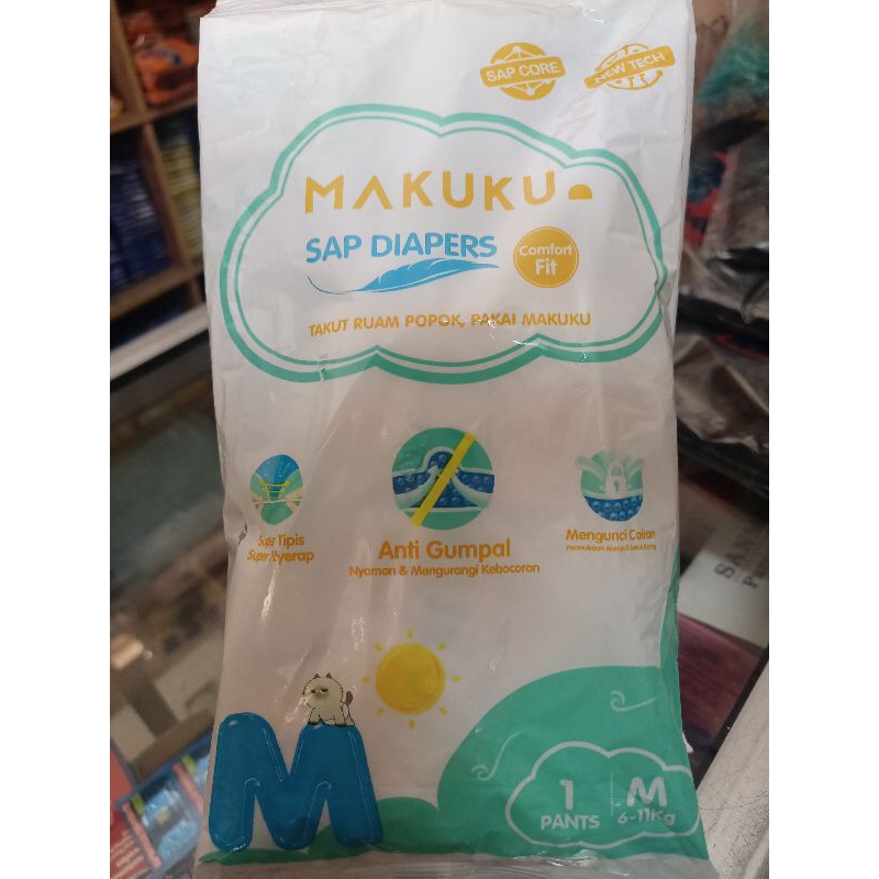 Makuku Sap Diapers Uk. M (Renceng)