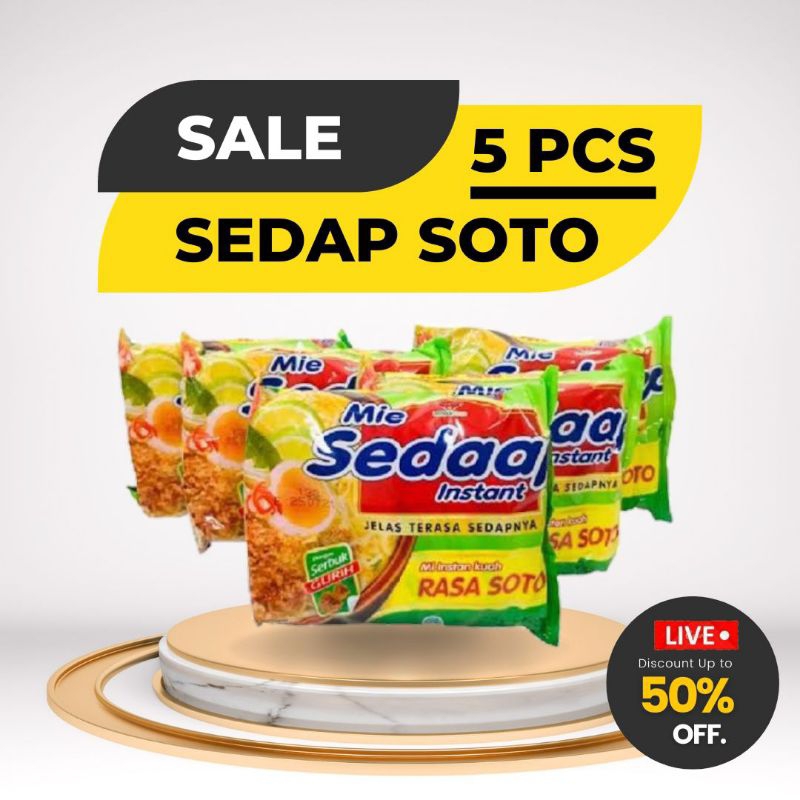 

MIE SEDAP SOTO 5 PCS