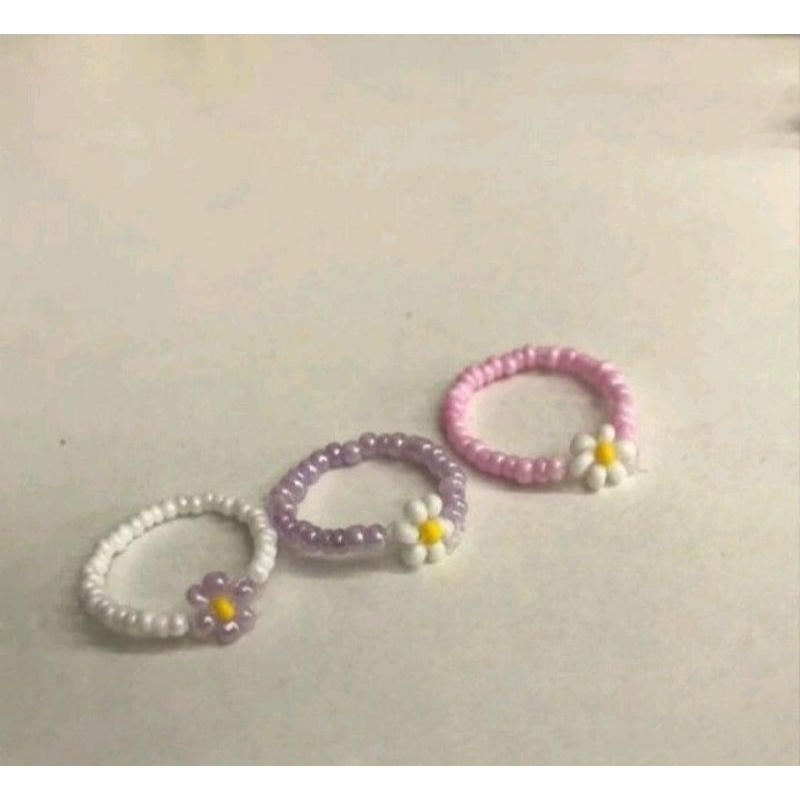 Cincin Manik Korea Bunga Daisy