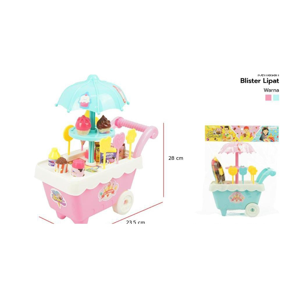 MAINAN ANAK GEROBAK ICE CREAM  KGP17 GEROBAK ICE CREAM KGP19