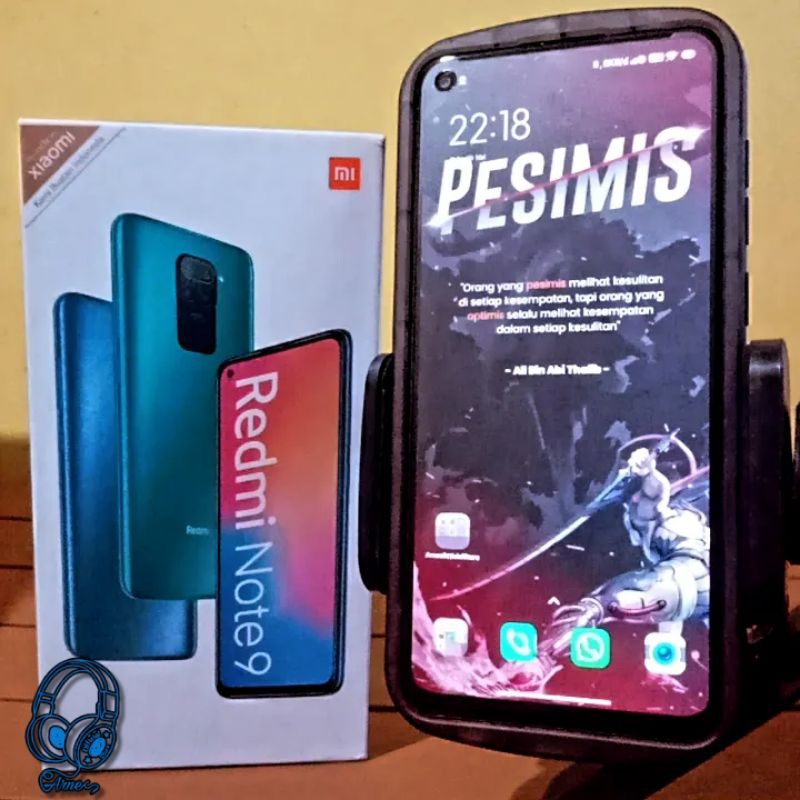BORONGAN HP SECOND LIKE NEW XIAOMI REDMI NOTE 9 4/64GB MULUS NORMAL