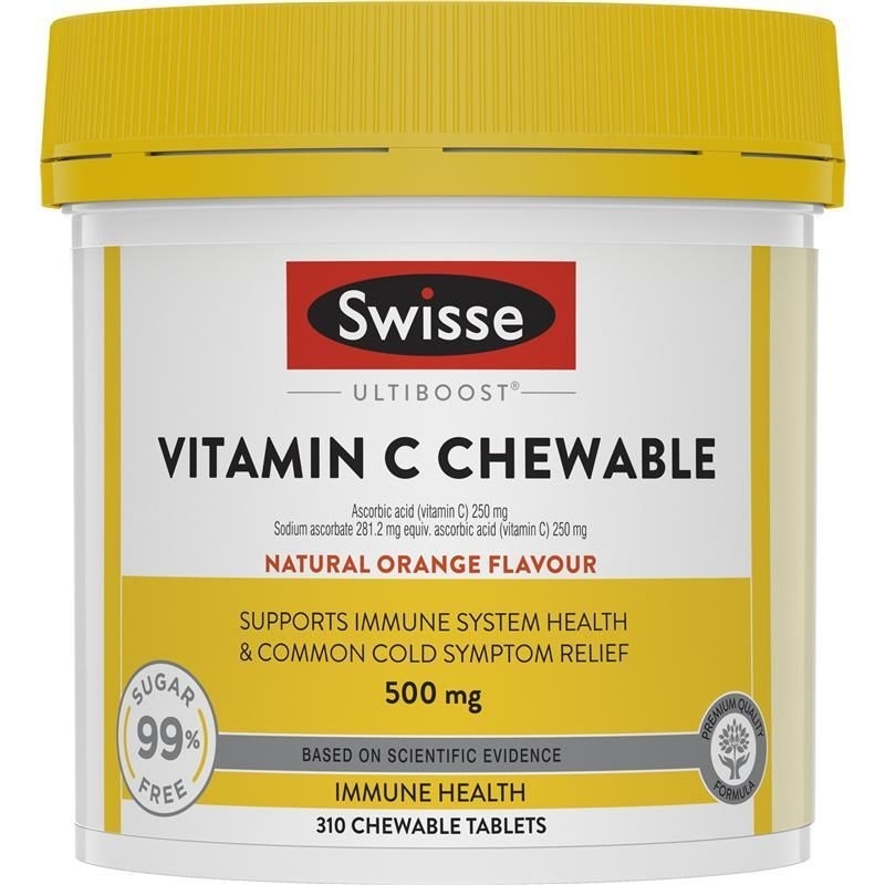 TT Swisse Vitamin C 500mg 310 Chewable Tablets