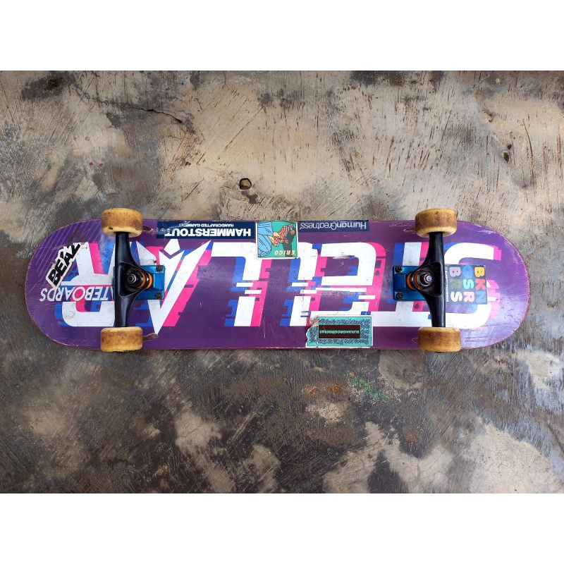 STELLAR SKATEBOARD GLITCH COMPLETE - Ukuran 7.8