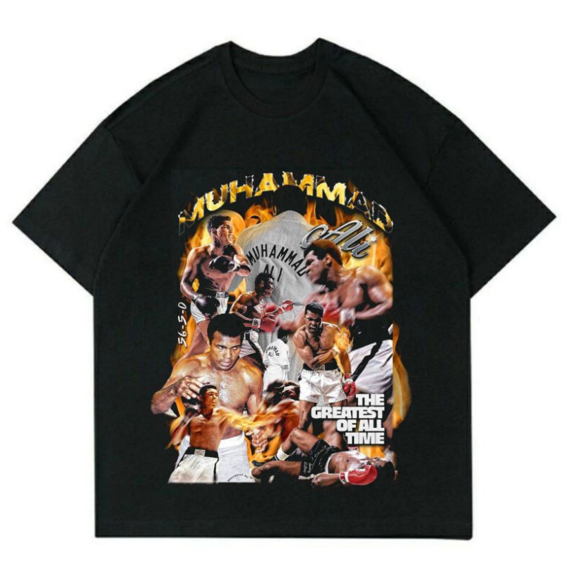 KAOS VINTAGE MUHAMMAD ALI | KAOS BOOTLEG BOXING MUHAMMAD ALI| KAOS VINTAGE PREMIUM OVERSIZE TERLARIS