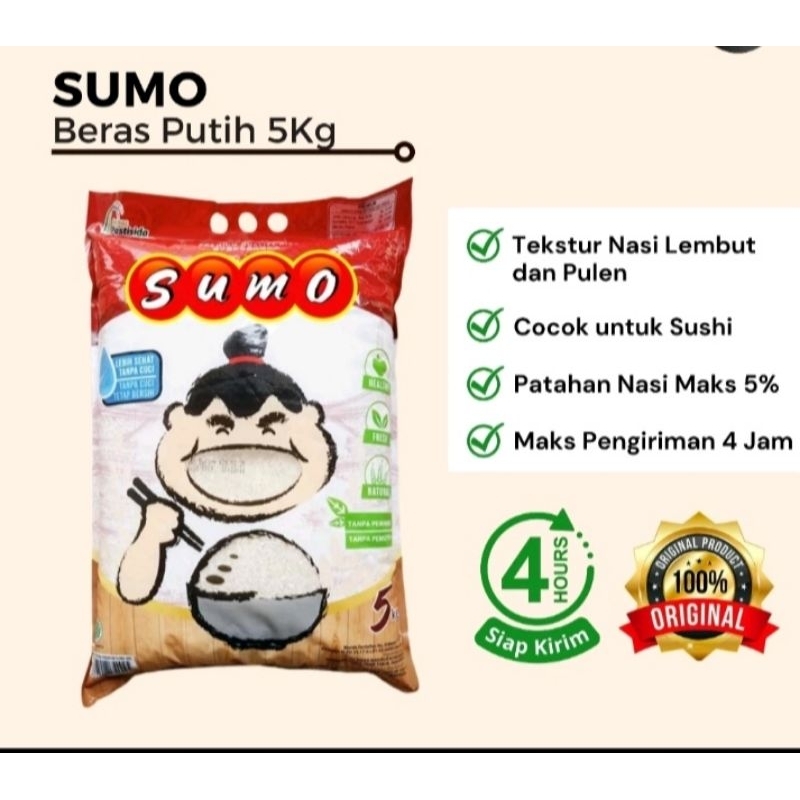 

Beras Premium 5KG / sumo / raja Platinum / raja ultima / topi koki