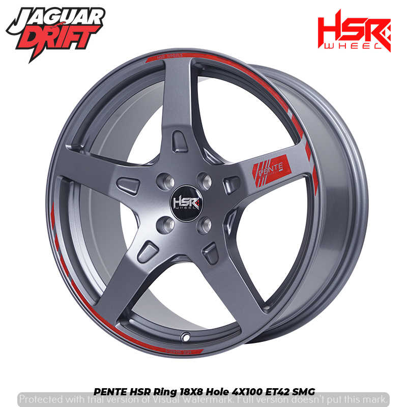 VELG MOBIL RING 18 SINGLE PCD 4 X 100 HSR PENTE - VELG MOBIL ROCKY RAIZE