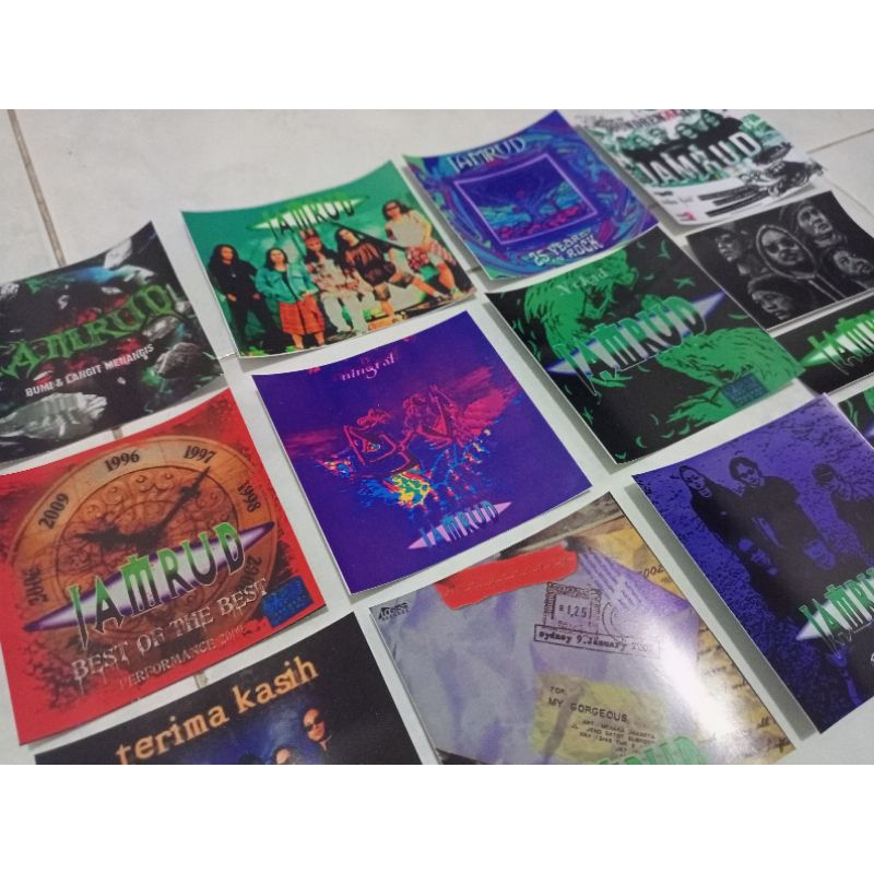 

Stiker JAMRUD Band Rock Lawas Indonesia Perekat Sticker Pack LIMITED EDITION