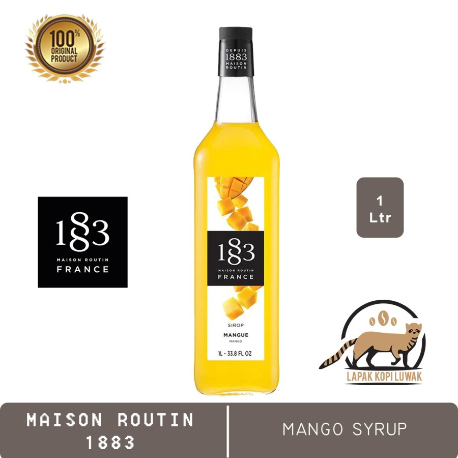 

Mango Syrup merk 1883 Maison Routin