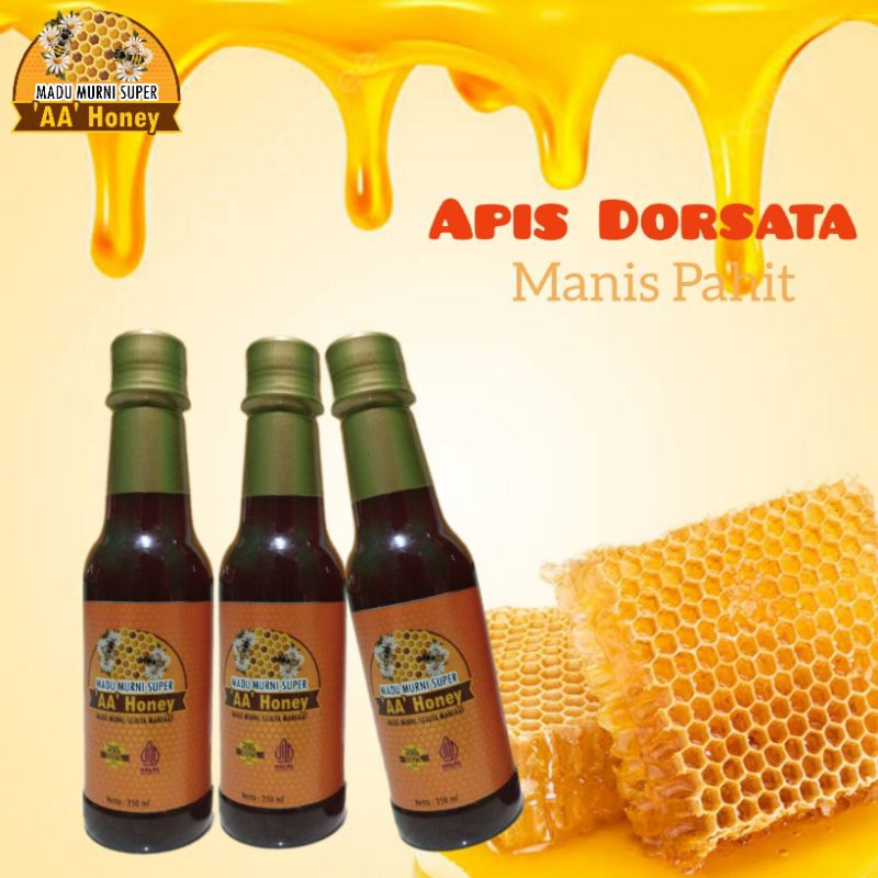 

Madu hutan murni 'AA' Honey dengan rasa manis pahit