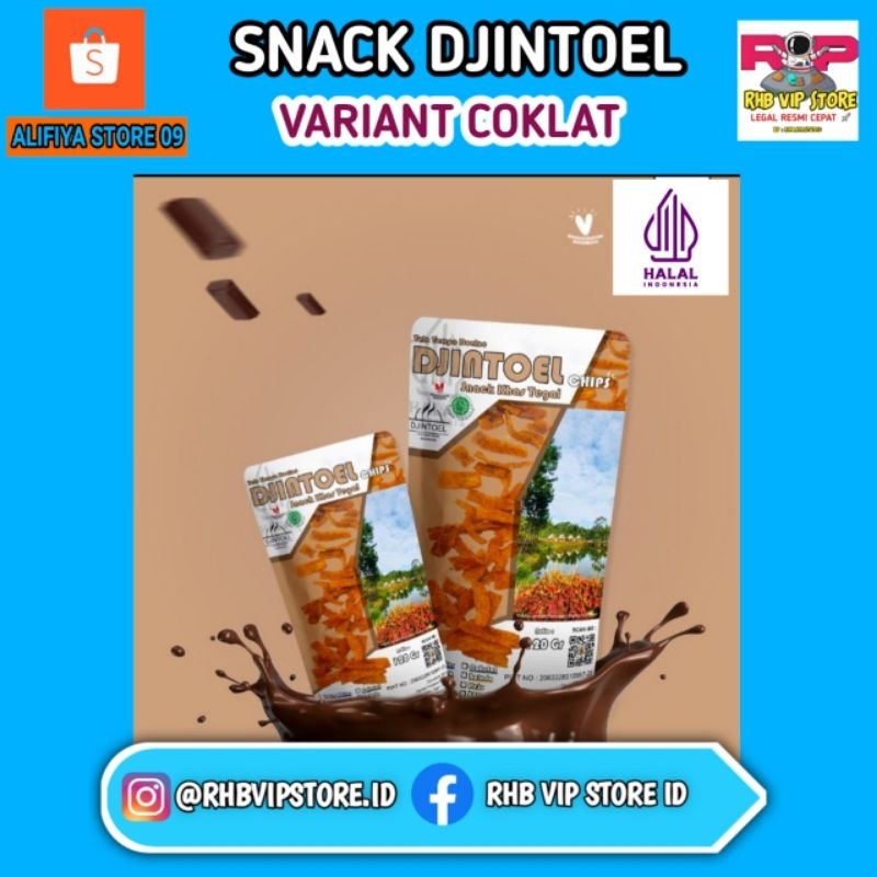 

Snack DJINTOEL Keripik Variant Coklat | Mantul Terenak