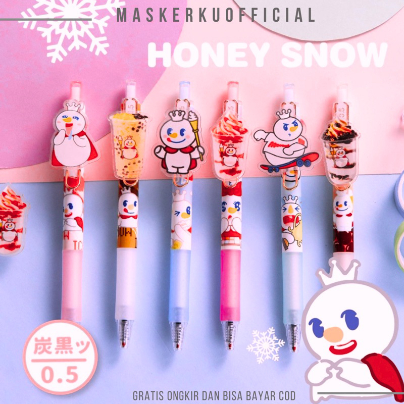 

PULPEN GEL MIXUE/ PENA GEL MIXUE PEN KARAKTER LUCU