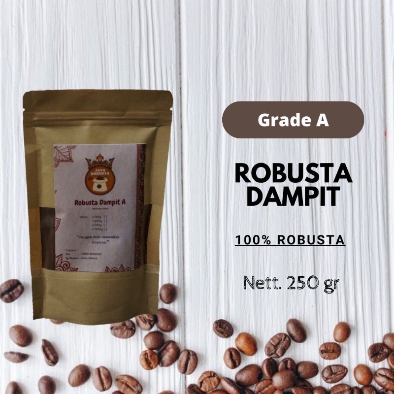 

Bubuk Kopi Robusta Dampit A 250 gr || Kopi Murni Tanpa Campuran