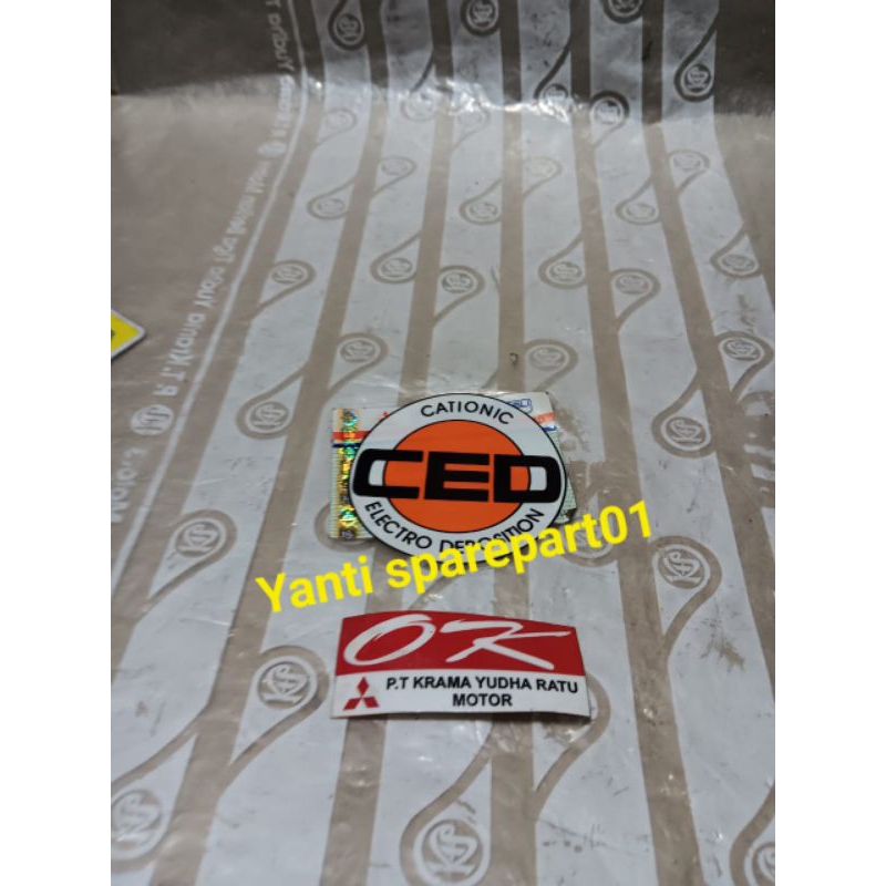 

1set Stiker OK dan CED 2biji