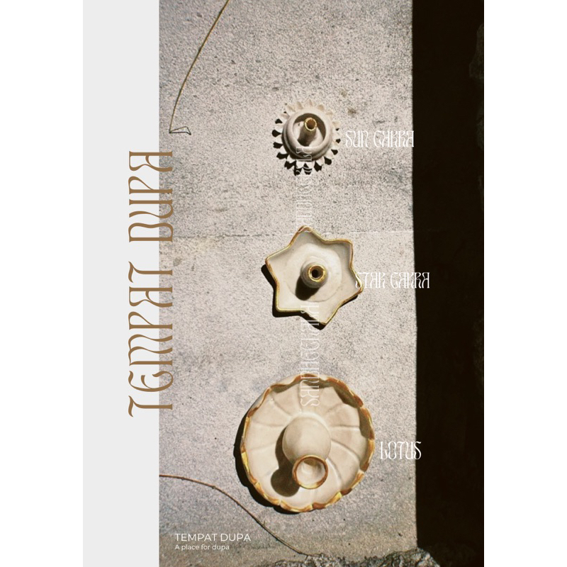 tempat tatakan dupa dan dupa bali