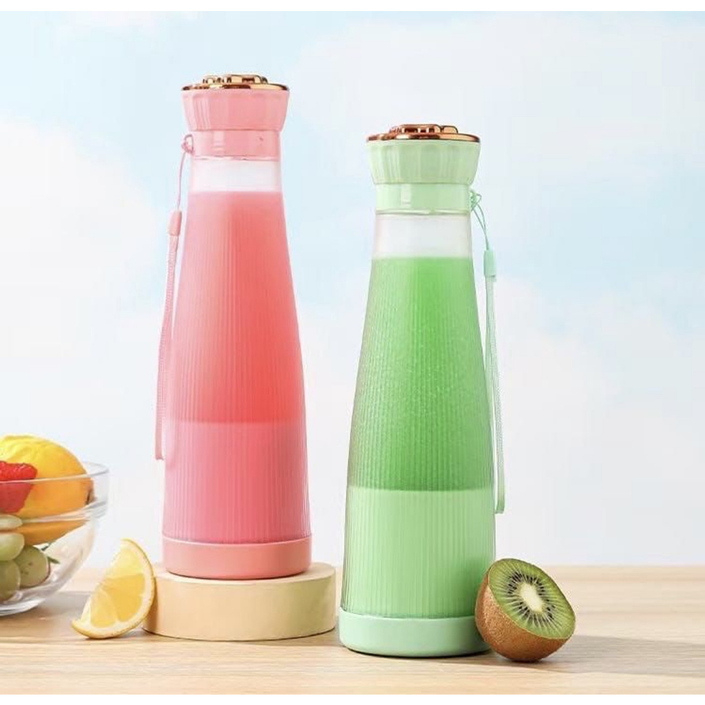 Pembuat Jus Cangkir Jus Buah Pembuat Jus Elektrik Kecil 420 ml Otomatis Blender Smoothie Penghancur 