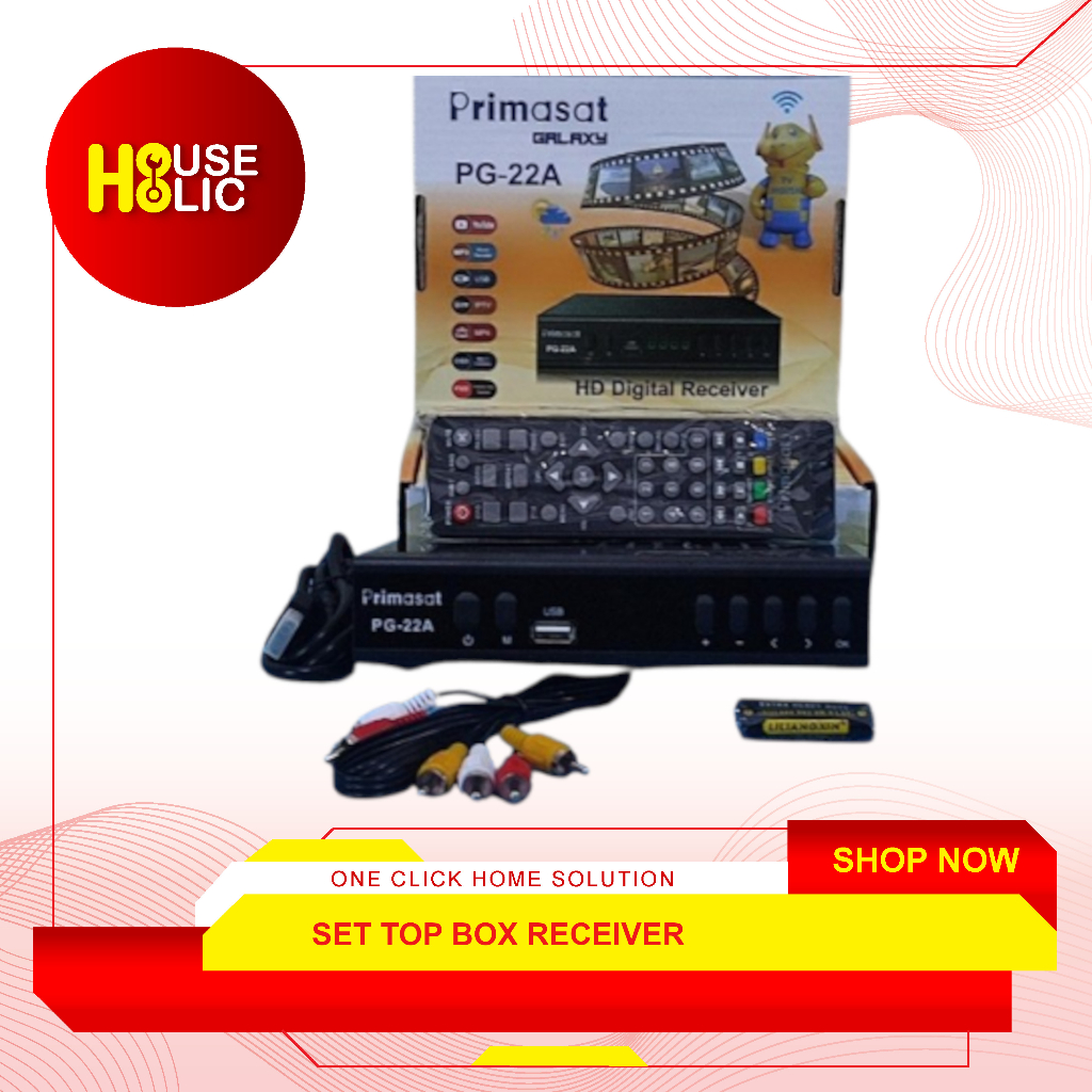Set Top Box HD Digital Receiver TV PG-22A Primasat Galaxy