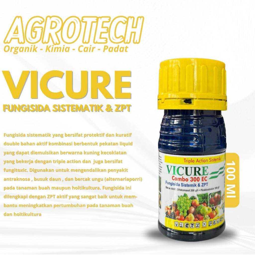 VICURE 300 EC 100 Ml Fungisida Sistematik & ZPT Pertumbuhan Original Delta Chemica