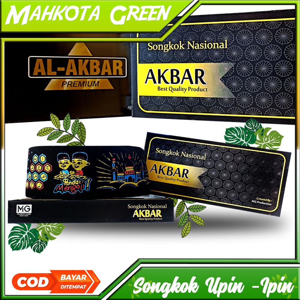 Songkok Anak Songkok Karakter  Bludru Upin-Ipin