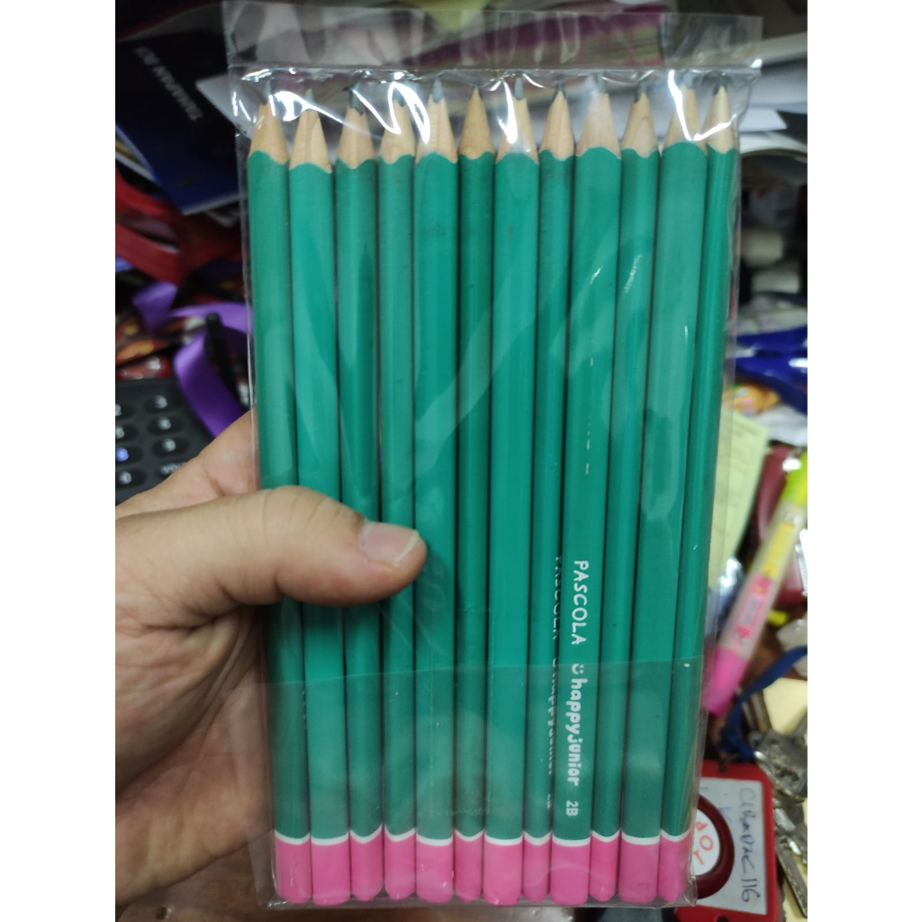 

Pensil pascola happy junior segitiga satuan belajar menulis