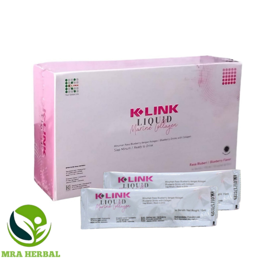 K Liquid Kolagen | Minuman Kolagen Rasa Blueberry | K Liquid Marine Collagen Per Box