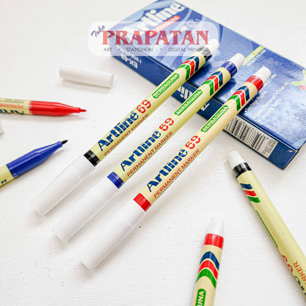

Spidol Permanen Kecil Artline EK-69 | Waterproof Permanent Marker