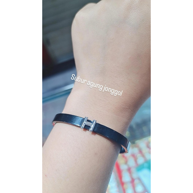 Gelang keramik mas putih 8k asli cantik manis