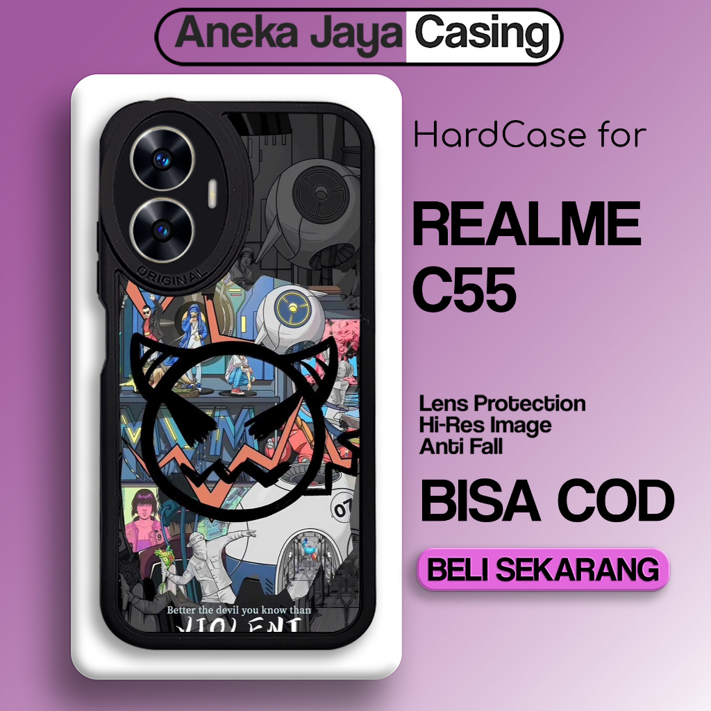 case realme c55 casing realme c55 nfc motif aesthetic grafity 10 estetik kolase stiker terbaru keren