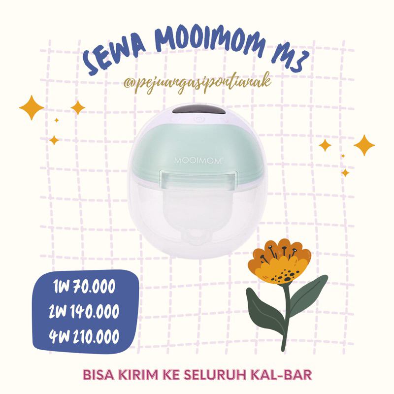 SEWA POMPA ASI MOOIMOM M3 HANDSFREE POMPA ASI PONTIANAK