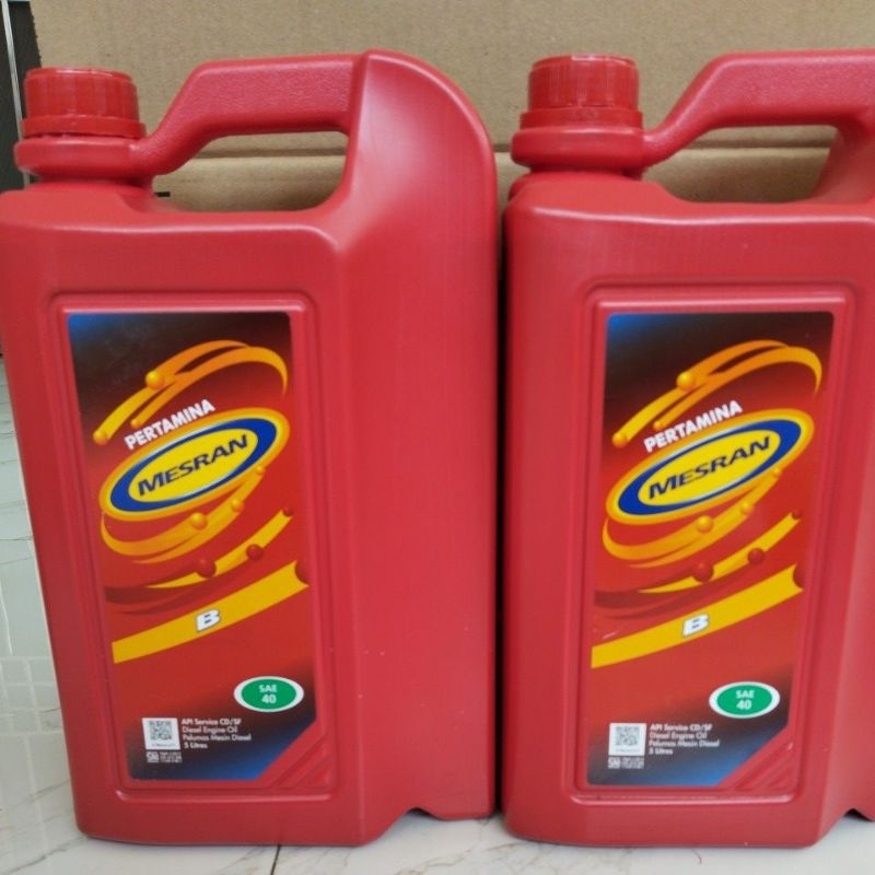 oli mobil mesran 5 liter B SAE 40 diesel