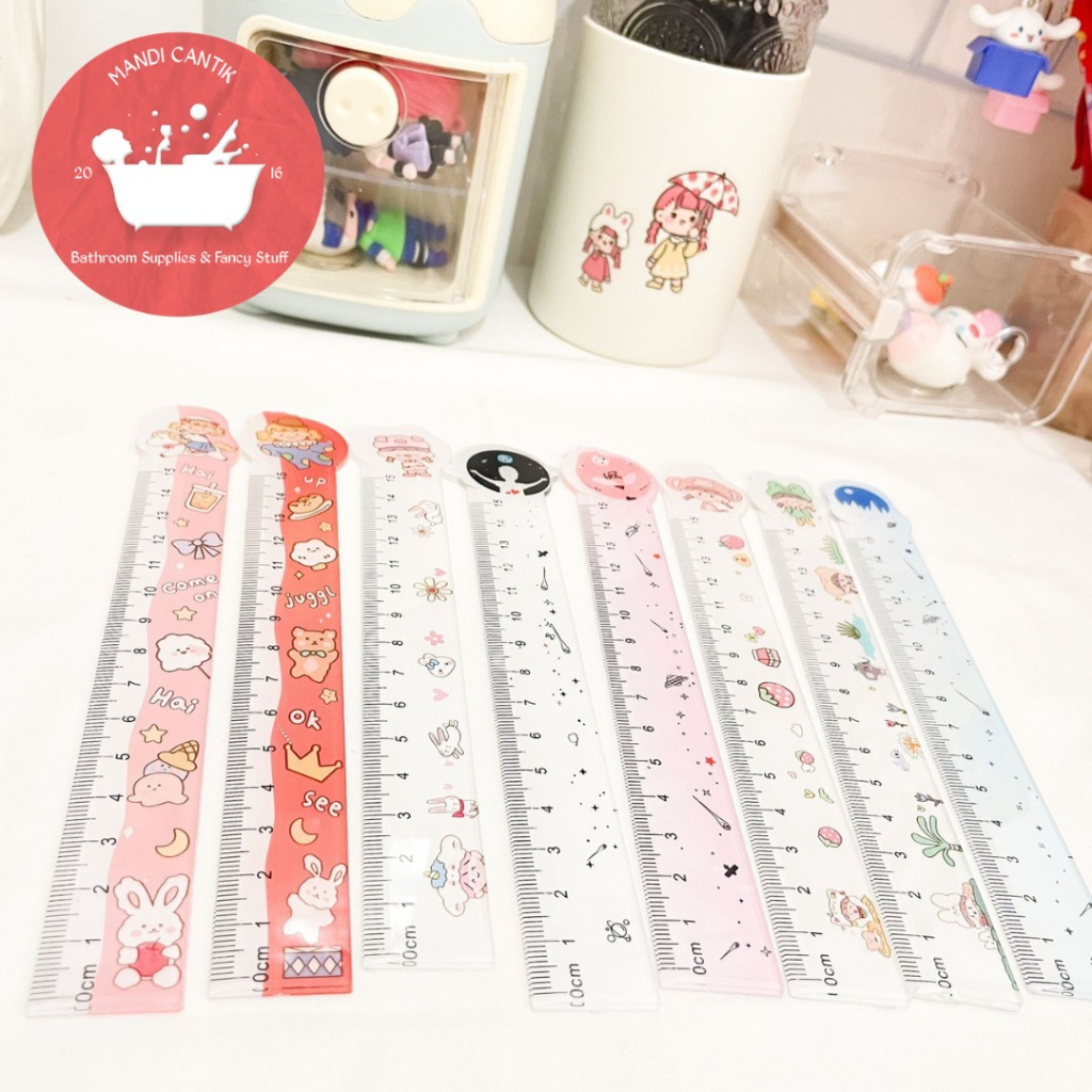 

PENGGARIS PLASTIK 15 CM BOZHIJIN R-1024 CUTE RULER ALAT TULIS SEKOLAH AESTHETIC TERMURAH