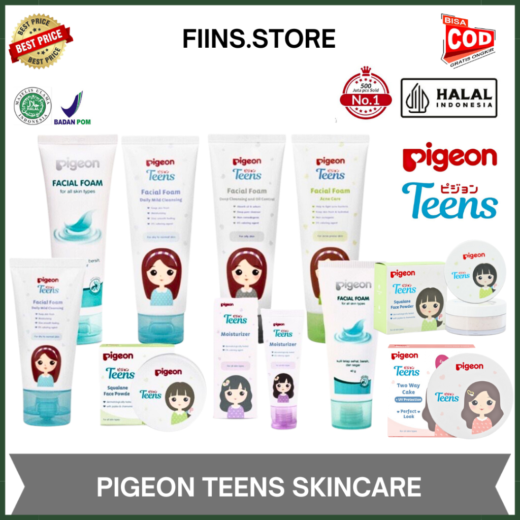 𝗙𝗜𝗡𝗡𝗦 𝗦𝗧𝗢𝗥𝗘 - Pigeon Sunscreen Anak / Pigeon Teens Serum / Skincare Remaja Bpom Pigeon Teens ORIGINA