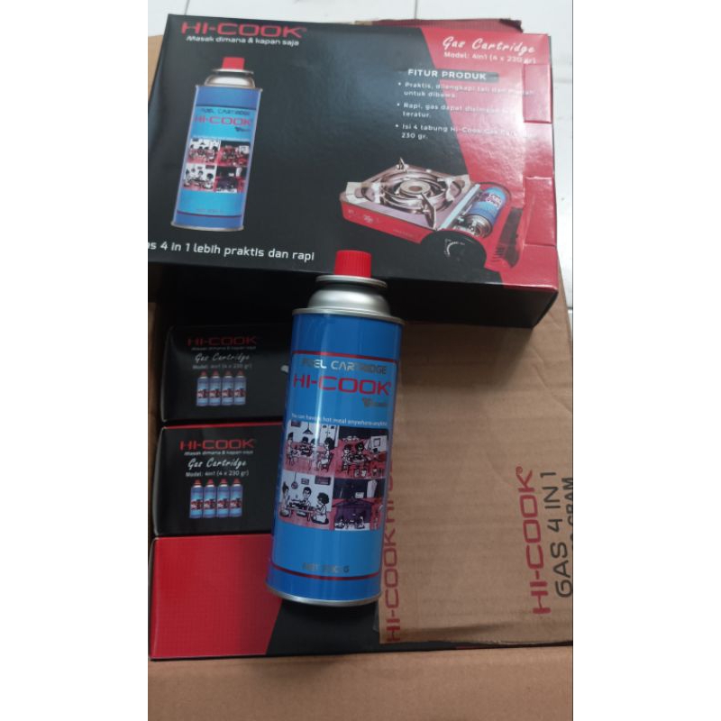 Tabung Gas Mini Hi-Cook Gas Kompor Portable Hicook Original 230 Gr